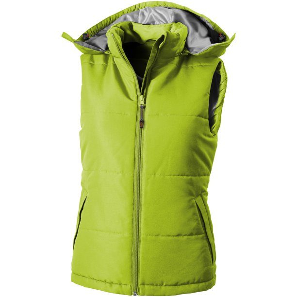 Slazenger - Chaleco acolchado Gravel para mujer (Verde manzana)