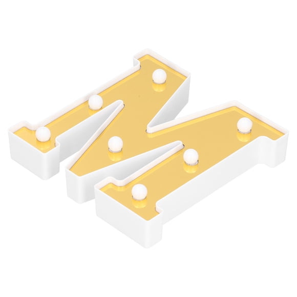 Luz del alfabeto, lámpara decorativa LED, lámpara de letras dorada para decoración del hogar, grado profesional Jadeshay A