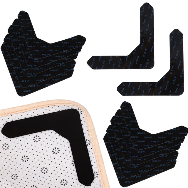 12pcs Non-Slip Carpet Sticker Reusable Carpet Pad Washable Rug Pad Grippers