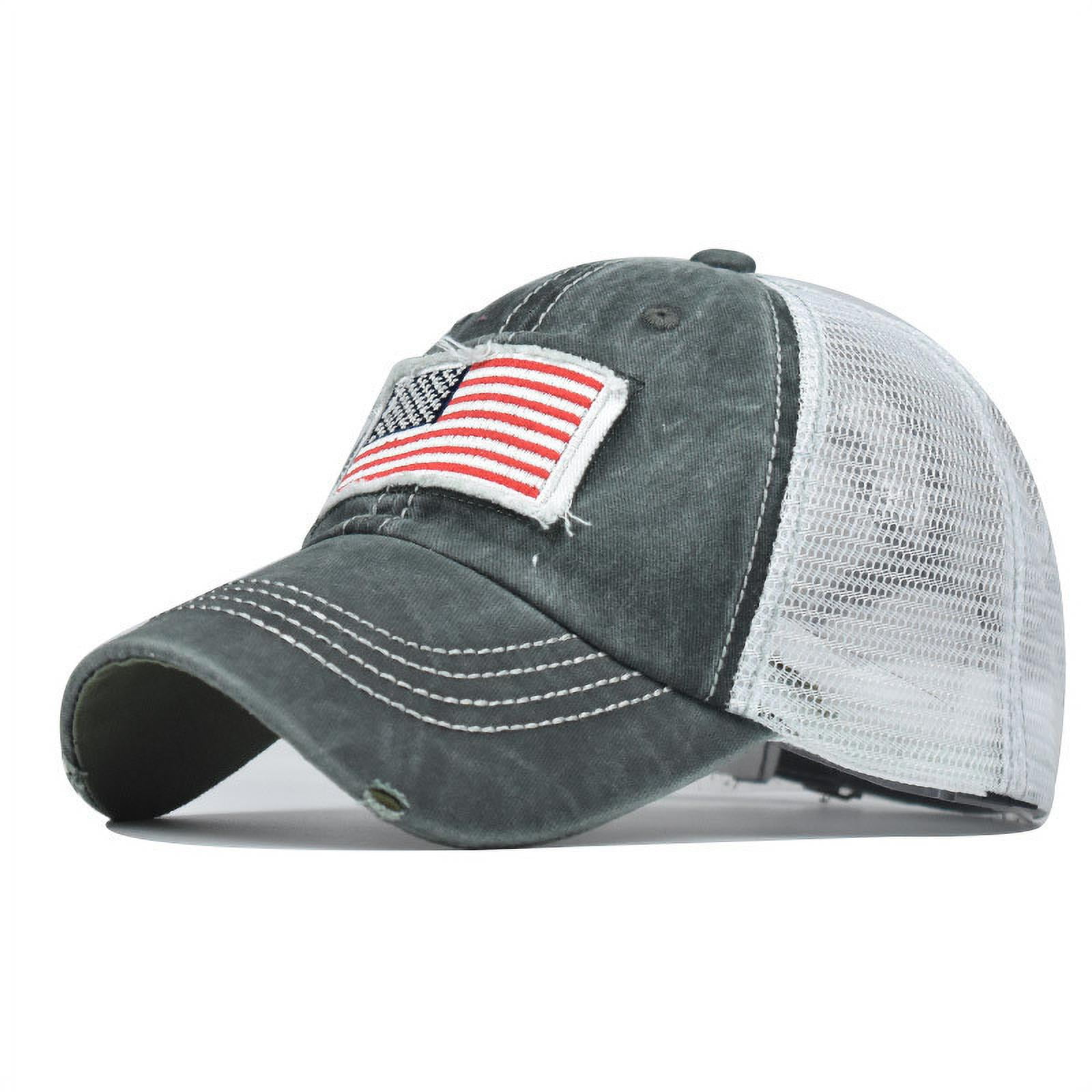 4Th of July Caps Sports Men Embroidery Profile Adjustable Low Cap Baseball for Flag Baseball Vintage American 90S Hats