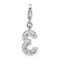 thumbnail image 3 of 925 Sterling Silver RH CZ Numeral 3 With Lobster Clasp Charm Pendant; for Adults and Teens; for Women and Men, 3 of 3