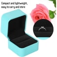 thumbnail image 4 of Caja de Anillo para Compromiso, Cajitas para Anillos, Organizador de Almacenamiento de Joyería de Cuero PU, Estuche de Embalaje de Accesorios de Joya, 4 of 4
