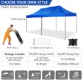 thumbnail image 4 of SANOPY 10' x 20' Canopy Tent EZ Pop Up Party Tent Portable Instant Commercial Heavy Duty Outdoor Market Shelter Gazebo with Roller Bag, Blue(Windproof Upgraded), 4 of 8