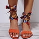 thumbnail image 5 of Sandalias con correa en el tobillo para mujer Zapatos de ocio para mujer de verano de colores mezclados a la moda Wmkox8yii  shjk2768, 5 of 9