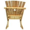 thumbnail image 3 of Leigh Country Aspen Outdoor Adult Wood Rocker with Star Cut Out Natural Beige, 3 of 6