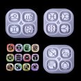 thumbnail image 1 of 3 piezas, moldes de silicona para llavero, colgante de signo del zodiaco, molde de silicona para astrología, horóscopo, molde de fundición de resina epoxi DIY, molde para hacer joyas, 1 of 1