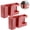 Red, variant on JJYY 1PC/2Pcs Punch-Free Wall-Mounted Dual Format Remote Control Box – Multi-Function Mobile Phone Charging Shelf and Bathroom Storage Rack – Convenient Organizer for Phones, Remotes