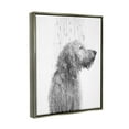 thumbnail image 4 of Stupell Industries Dog Bathroom Splash Animals & Insects Painting Gray Floater Framed Canvas Art Print Wall Art, 17 x 21, 4 of 10