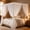 White, variant on Lace Canopy Bed Curtains Set, 4 Corner Double Layer Mosquito Net | Queen Bed Canopy Curtains Soft Romantic Canopy Scarf Cute Bedroom Decor for Wedding Bedroom,No Pole,Consists of 8