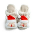 thumbnail image 2 of Christmas Booties Soft Baby Santa Winter Warm Slippers Snow Boots Crib Shoes, 2 of 7