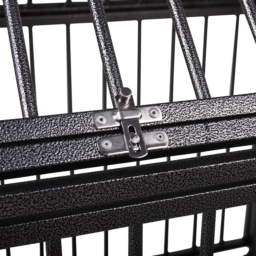 Kadyn Double Door Dog Crate with 4 Universal Wheels, Top Door and Front Door Open, Kennel for Small/Medium/Large Dogs for Indoor/Outdoor Travel, Black Kadyn Double Door Dog Crate with 4 Universal Wheels, Top Door and Front Door Open, Kennel for Small/Medium/Large Dogs for Indoor/Outdoor Travel, Black