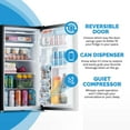 thumbnail image 6 of Newair 3.3 Cu. Ft. Compact Mini Refrigerator with Freezer in Black - NRF033BK00, 6 of 13