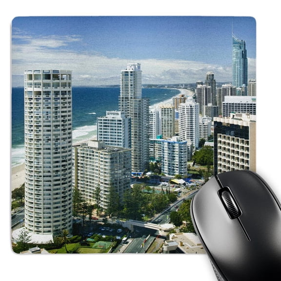 3dRose, Australia, Gold Coast, Surfers Paradise, city skyline-AU01 WBI0269 - Walter Bibikow, MousePad