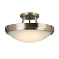 thumbnail image 1 of Design House 579102 Amery LED Plafonnier Semi-Flush & 44; Nickel Satiné, 1 of 1