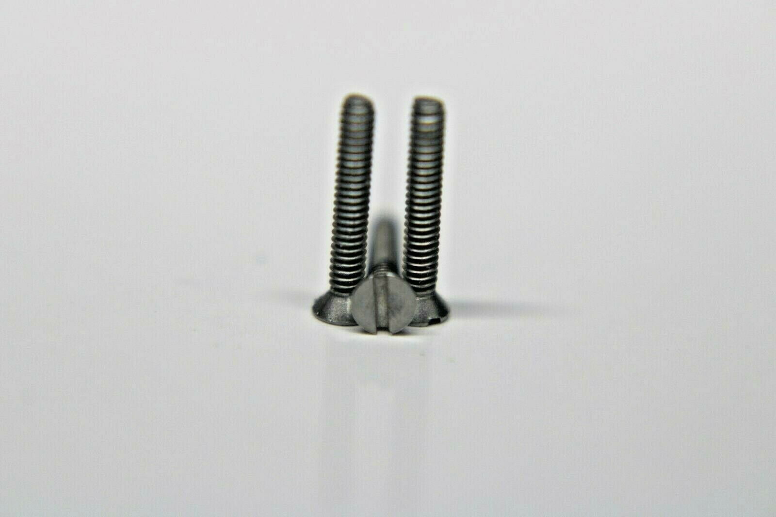 0-80 Slotted flat head Machine screws Stainless steel 18-8 (304) (3/8