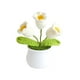thumbnail image 2 of Flor de ganchillo, miniplantas artificiales en maceta, maceta de flores tejida a mano Estilo D, 2 of 9