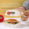 thumbnail image 3 of TOPRenddon Portable Hamburger Bento Box – Eco-Friendly Leak-Proof Lunch Container for Office, Travel, Picnics | Multi-Compartment Meal Prep Box with Stylish Design, 3 of 6