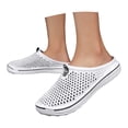 thumbnail image 2 of OOOUM Breathable Garden Clogs For Women Men Comfortable Soft Water Shoes Non Slip Slip On Casual Summer Outdoor Flats White US:7.5, 2 of 7