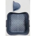 thumbnail image 5 of Revestimientos cuadrados de silicona para freidora de aire, 1 paquete de ollas de silicona reutilizables para freidoras de aire seguras para alimentos, accesorios para horno (8,2 pulgadas), 5 of 5