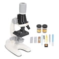 thumbnail image 1 of Kit de Microscopio para niones LED 1200X, Diapositivas de Muestras de Microscopio, Juguete Educate de Ciencia, Cumpados para Niños, 1 of 7