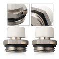 thumbnail image 2 of 2 Pcs BSP Male Thread Nickel Plated Brass Manual Radiator Air Vent Plug Valve, 2 of 8