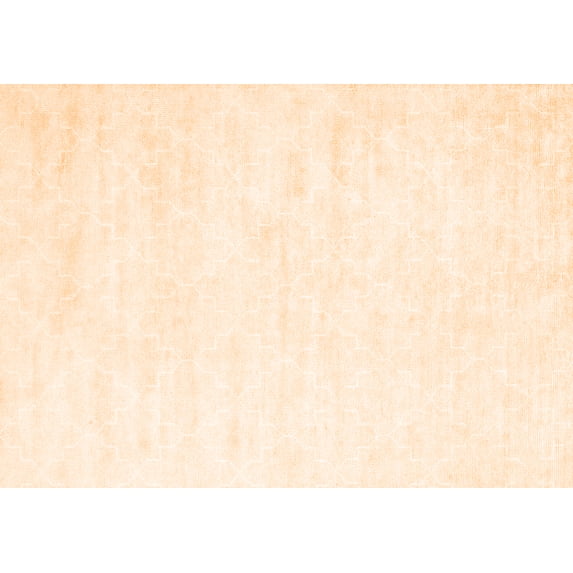 Ahgly Company Indoor Rectangle Solid Orange Modern Area Rugs, 8' x 12'
