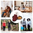 thumbnail image 5 of Mishansha Women Memory Foam Slippers Booties Winter Warm House Shoes, 5 of 7