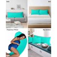 thumbnail image 6 of Aqua Grunge Street Style Painting Brush Print Ombre Design Illustration Pillow Covers King Size 2 Pack, Soft Bed Throw Pillowcases Breathable Long Lumbar Body Pillow Sham Cover for Bed Sofa 20''x36'', 6 of 7