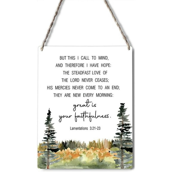 Inspirational Christian Signs Wall Decor Steadfast Love Scripture Wood Plaque Print Bible Verse Wooden Hanging Sign Decoration For Home Bedroom Door 8x 10