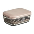 thumbnail image 2 of CaiHome Portable Travel Soap Case with Lid and Leakproof Seal for Bathroom Shower Gym Camping Vacation with Waterproof Drainage Design for Bar Soap Holder of Gray., 2 of 9