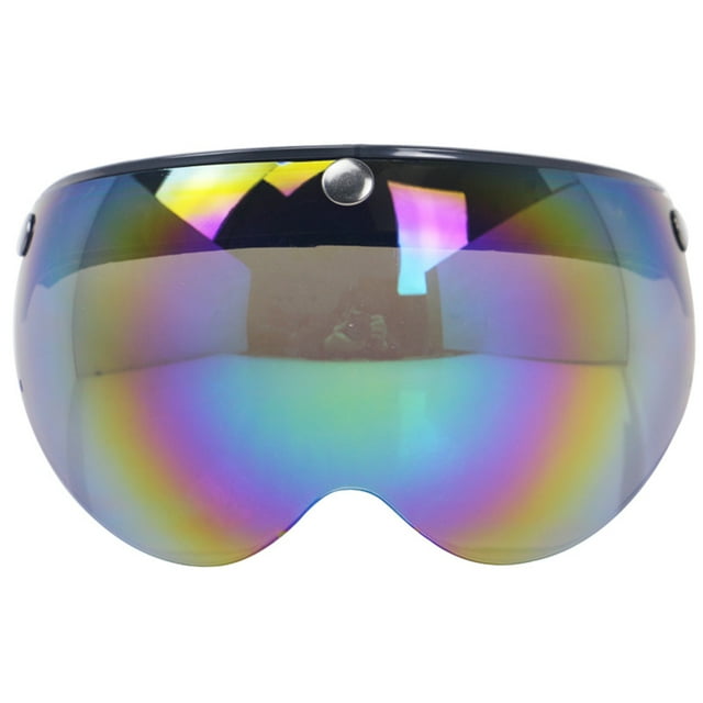 Universal Windproof 3-Snap Motorcycle Visor Front Flip Up Visor Wind Lens For Motorcycle Sunglasses