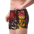 thumbnail image 2 of Pofeuu Wolf With Wildflowers Print Men’s Boxer Briefs, Moisture-Wicking Underwear, Regular,Trunk-Large, 2 of 5