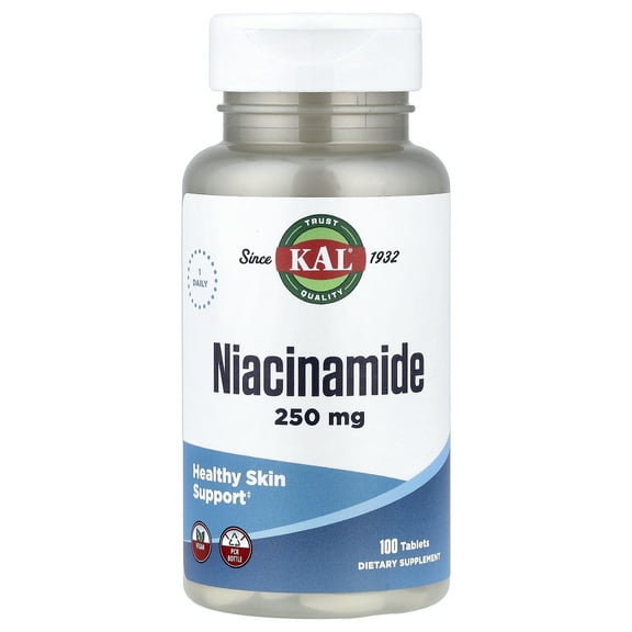 KAL Niacinamide, 250 mg, 100 Tablets
