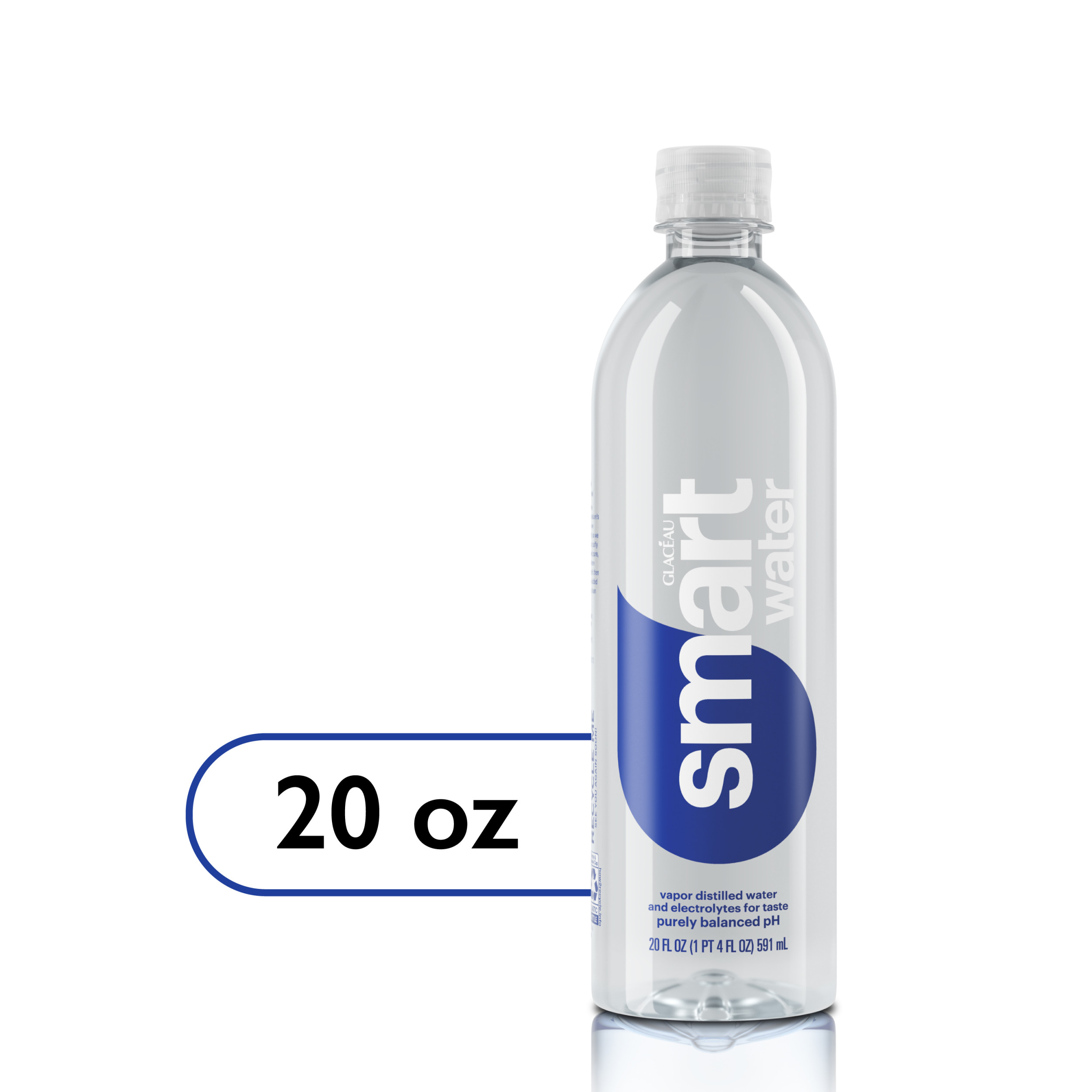 Smartwater Vapor Distilled Premium Water 20 Fl Oz Bottle Walmart