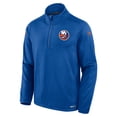 thumbnail image 2 of Men's Fanatics  Royal New York Islanders Authentic Pro Rink Quarter-Zip Jacket, 2 of 3