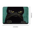 thumbnail image 3 of Haiem Grumpy Cat Pianist Front Door Mat Indoor Outdoor Entrance, Waterproof All-Season, All-Weather Doormat, Durable Flannel Fabric, Fade Resistant, Low Profile, 16x24in, 3 of 8