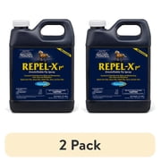 (2 pack) Farnam Repel-X pe Fly Spray Concentrate for Horses & Dogs, Insect Repellent for Mosquitoes, Ticks & Gnats, 32 fl oz Concentrate Makes 8 Quarts