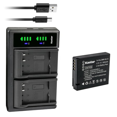 Kastar 1-Pack Battery and LTD2 USB Charger Replacement for Panasonic DMW-BCJ13 DMW-BCJ13E DMW-BCJ13PP Battery Panasonic DE-A81 DE-A81B DE-A82 DE-A82B Charger Panasonic Lumix DMC-LX7GK Lumix DMC-LX7K
