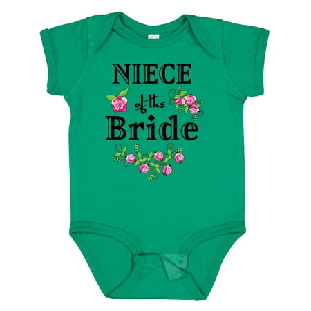 

Inktastic Niece of the Bride Roses Gift Baby Girl Bodysuit