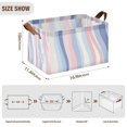 thumbnail image 7 of Yayeee Foldable Storage Basket for Shelves with Handles Waterproof Cloth Bins, Abstract Pink, 7 of 7