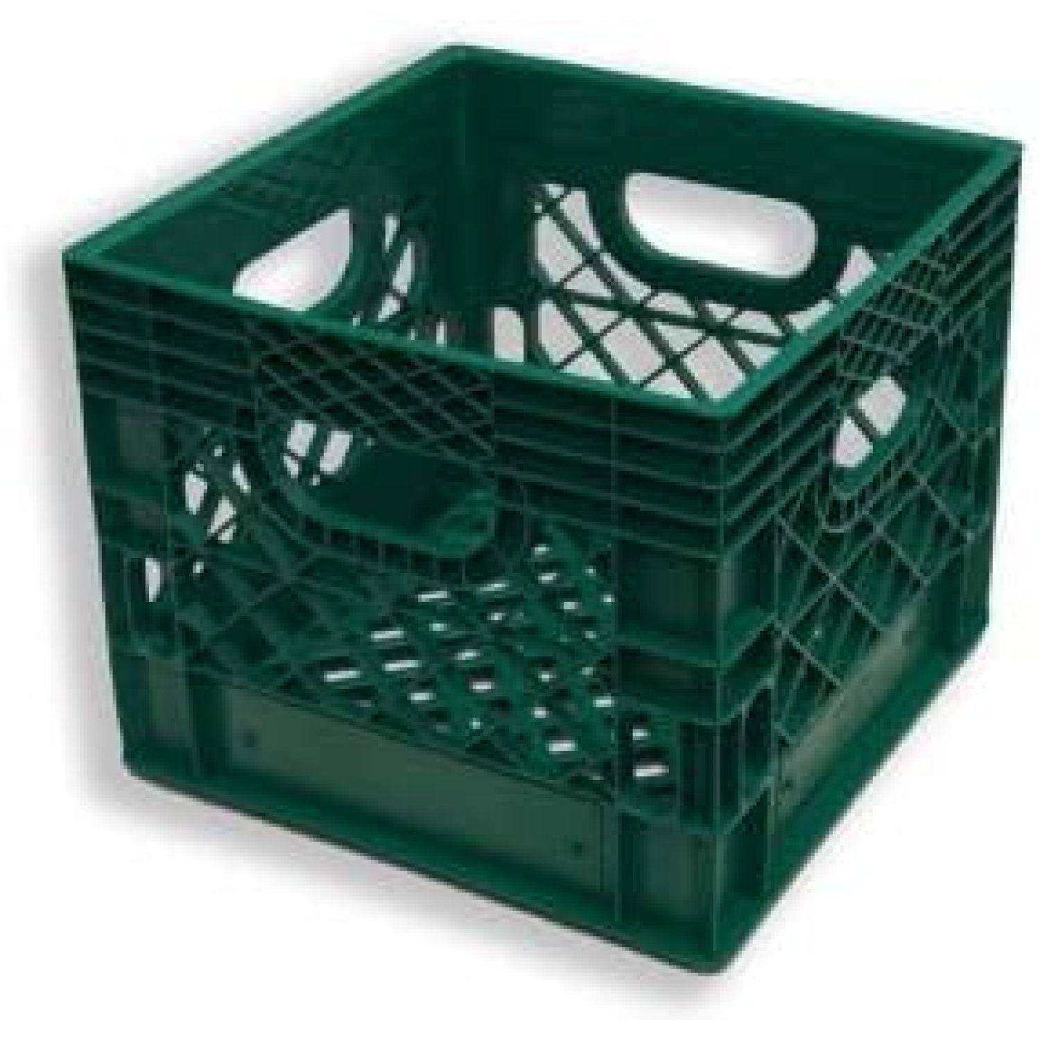 3 Pack Square Milk Crate 12" x 12" x 10.25" Deep (16qt) Inside Dims