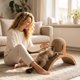 thumbnail image 1 of Rascador para gatos con bola de sisal giratoria | Rascador de madera natural con cartón corrugado | Juguete interactivo para el cuidado de las garras de los gatitos, 1 of 7