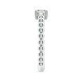 thumbnail image 3 of ANGARA Natural Diamond Solitaire Beaded Shank Ring in 14K White Gold for Women (Size-5.1mm| Color-I-J| Clarity-I1-I2) | April Birthstone, Anniversary, Jewelry Gift for Women | Natural Diamond Ring, 3 of 9
