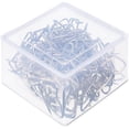 thumbnail image 2 of 120 Pack Crochets à Rideaux Métalliques avec Boîte Transparente 3 par 2,4 cm pour Rideau de Fenêtre, Rideau de Porte et Rideau de Douche (Argent), 2 of 5