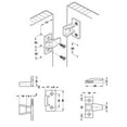 thumbnail image 4 of tooloflife 1/3/4Pcs Push in Plinth Fasteners Fittings Connectors Bracket for Furniture Installation Move Panel 3 Sizes, 4 of 5