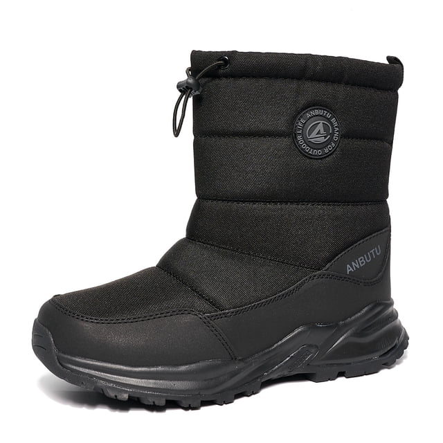 Zapatos Al Aire Libre Botas Invierno Nieve Unisex Cálido Forro Piel para Senderismo