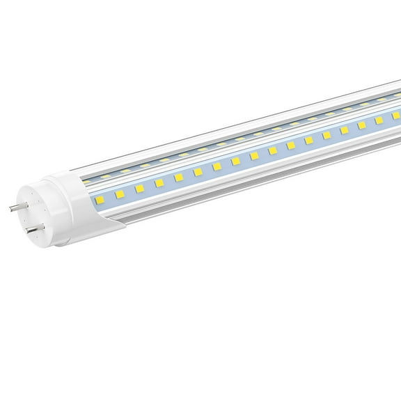 T8 V Shape 4ft LED Tube Light Bulbs,28W 6000K,Dual-end Powered,1-Pack