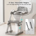 thumbnail image 3 of Soluxeo Potty Training Seat, 2-In-1 Potty Training Toilet with Splash Guard Anti-Slip Pad, Step Stool, and Adjustable Height, Dinosaur Pattern Potty Training Seat for Kids, 3 of 7