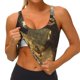 thumbnail image 3 of Balery Dinosaur Bald Eagle Sujetadores deportivos con espalda cruzada para mujer, acolchados, sin costuras, de alto impacto, ideales para yoga, gimnasio, entrenamiento y fitness.-Large, 3 of 8
