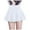 White, variant on RUTAYY Women Chiffon Solid Color Skirt Pleated Mini Skirt Cute Flowy Swing Pleated Beach Skirts